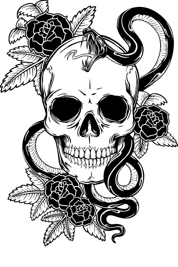 Symbolism Tattoo Venom Skull Human Free HQ Image Clipart