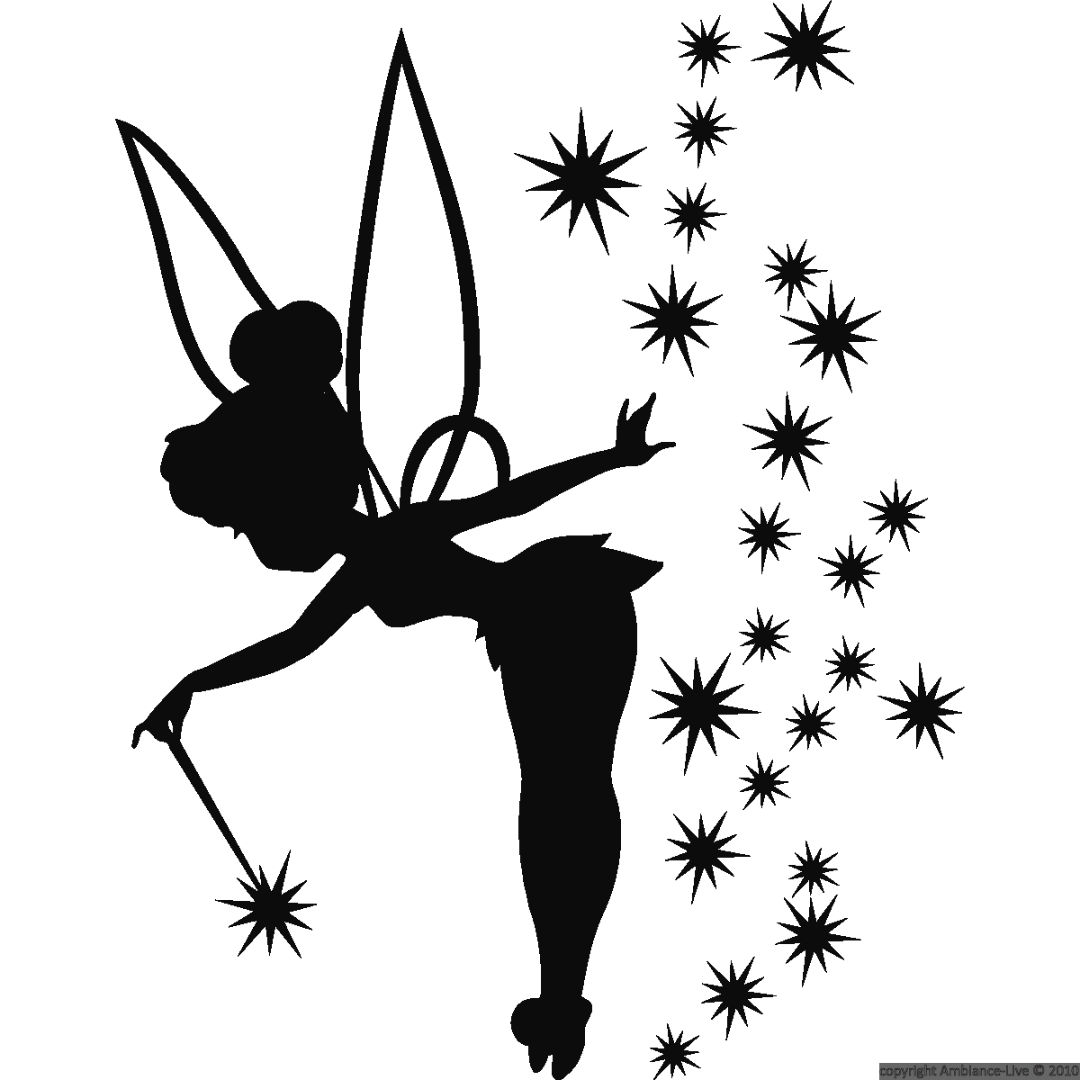Tattoo Silhouette Bell Tinkerbell Tinker Wendy Fairy Clipart