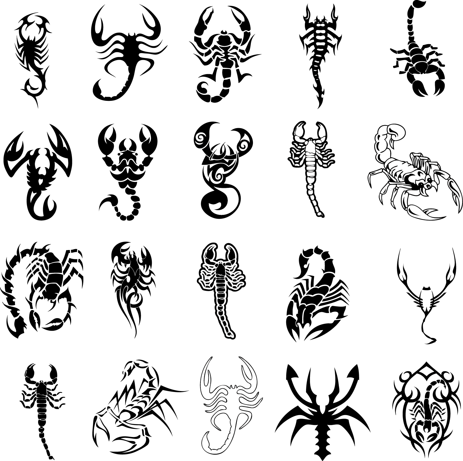 Tattoo Art Scorpion Idea Biomechanical Vector Clipart
