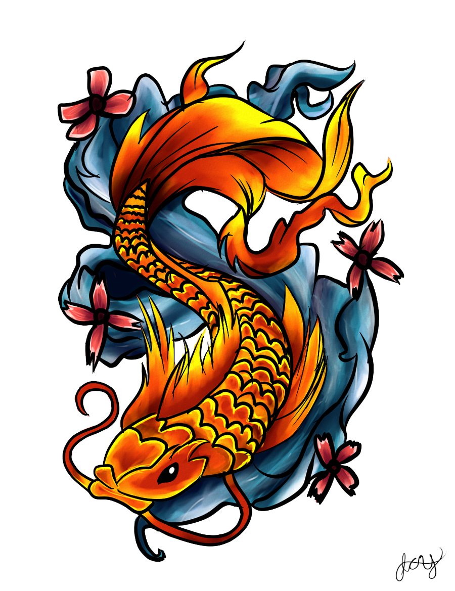 Koi Tattoo Others Free Download PNG HQ Clipart