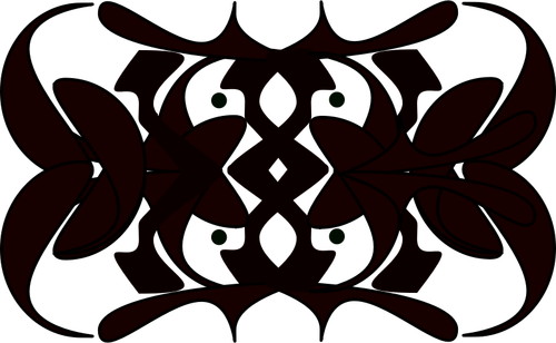 Of Symmetrical Tribal Ornament Clipart