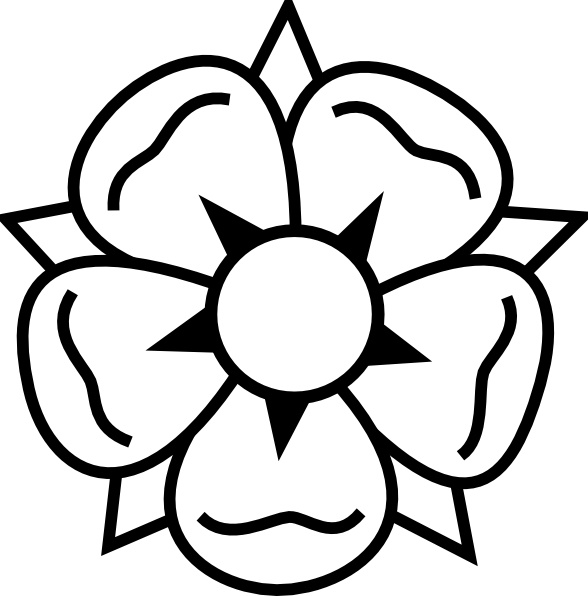 Flower Tattoo Vector In Open Office Drawing Clipart