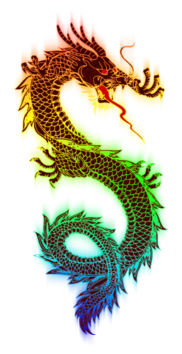 Rainbow Dragon Clipart