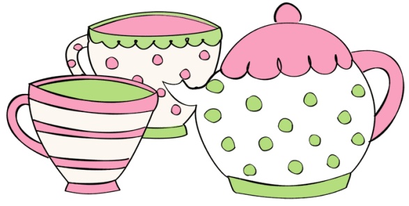 Tea Cup Teapot Parties Tea Party Clipart