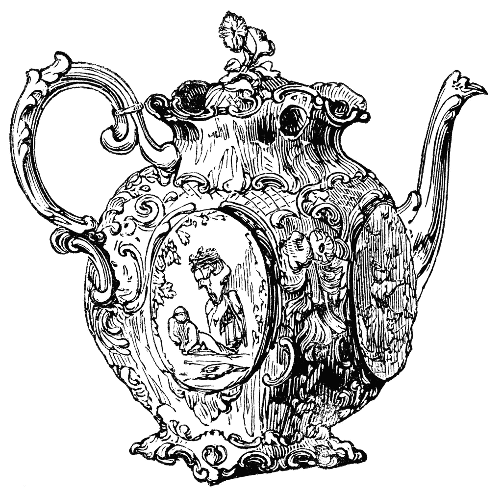 Victorian Teapot Hd Photo Clipart