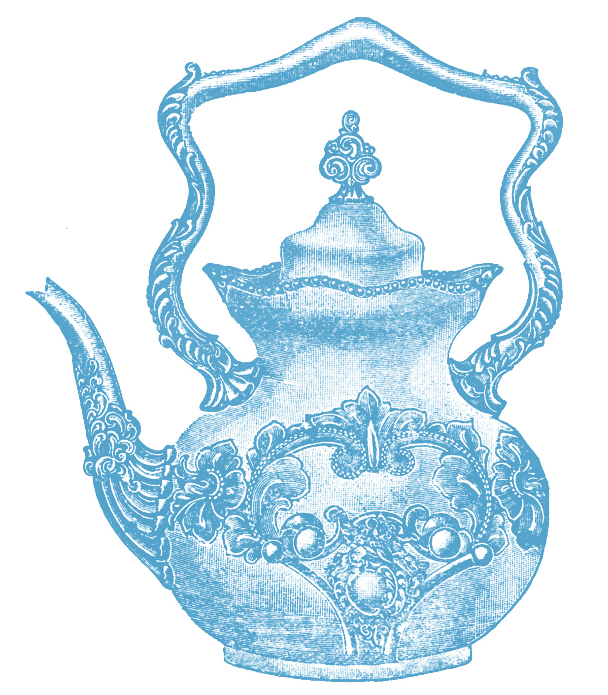 Victorian Fancy Teapot The Graphics Fairy Clipart