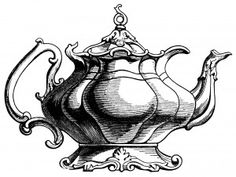 Teapot Graphics And Tea Cups On Clipart