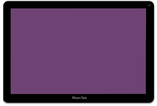 Moontab Tablet Pc Clipart