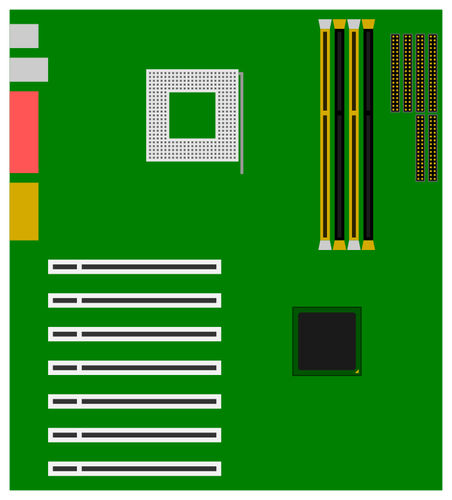 Green Motherboard Clipart