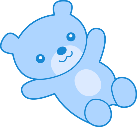 Cute Blue Teddy Bear Download Png Clipart