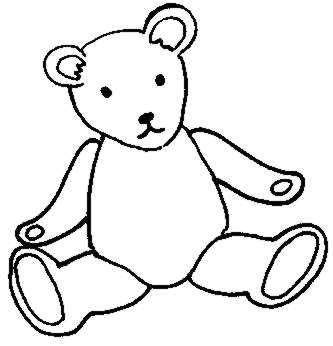 Teddy Bear Line Drawing Free Download Png Clipart
