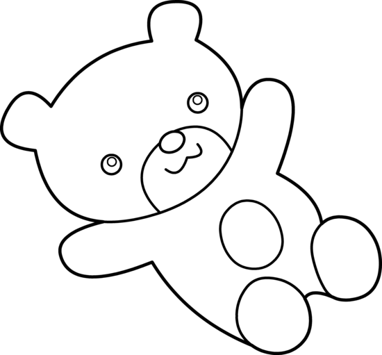 Teddy Bear Pic Black And White Teddy Clipart
