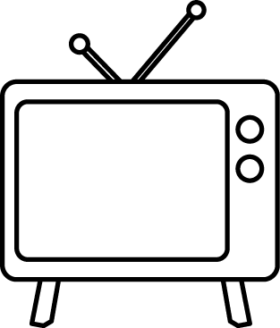 Television Outline Image Png Clipart