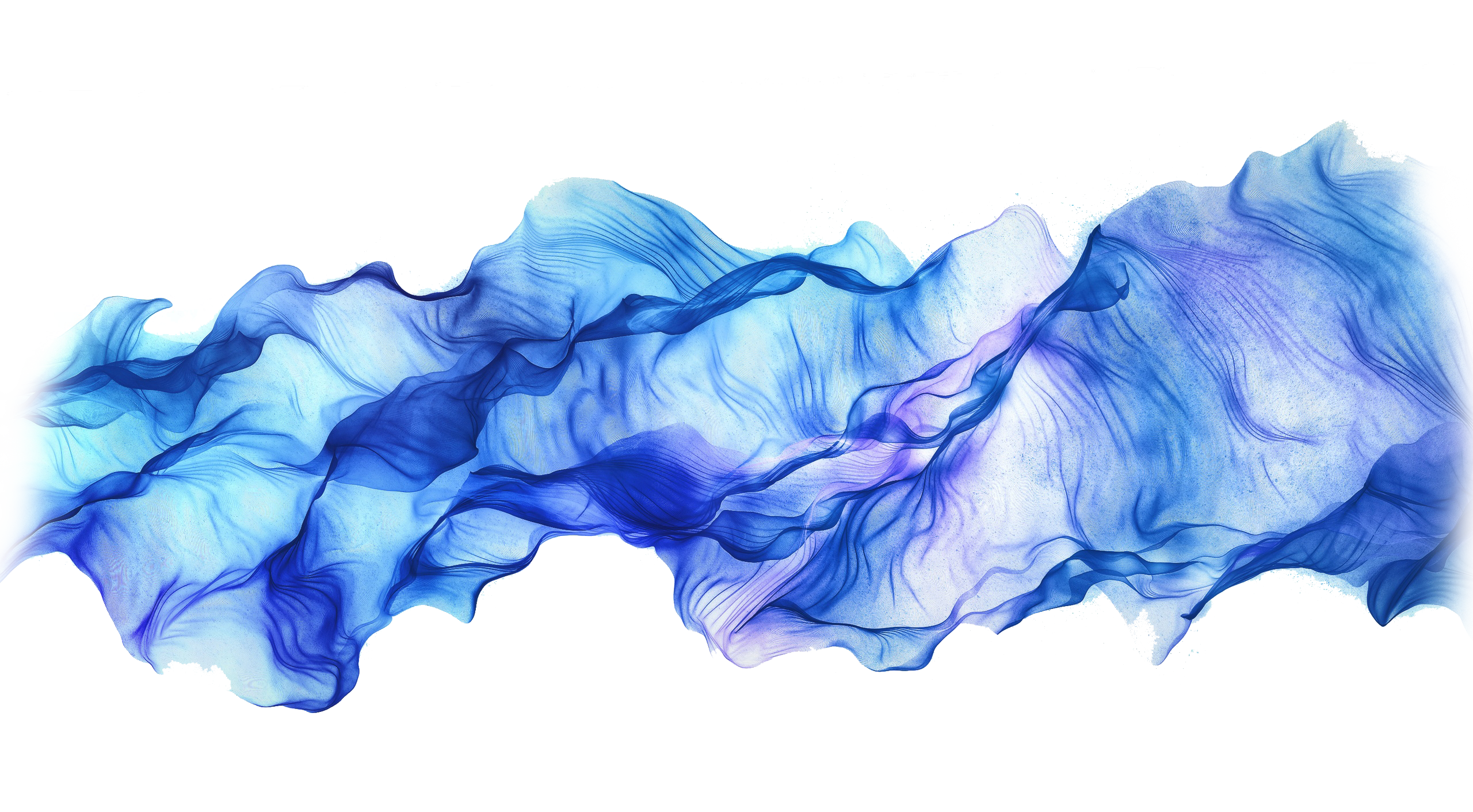 Blue Water-Color Wallpaper Element Video 4K Ink Clipart