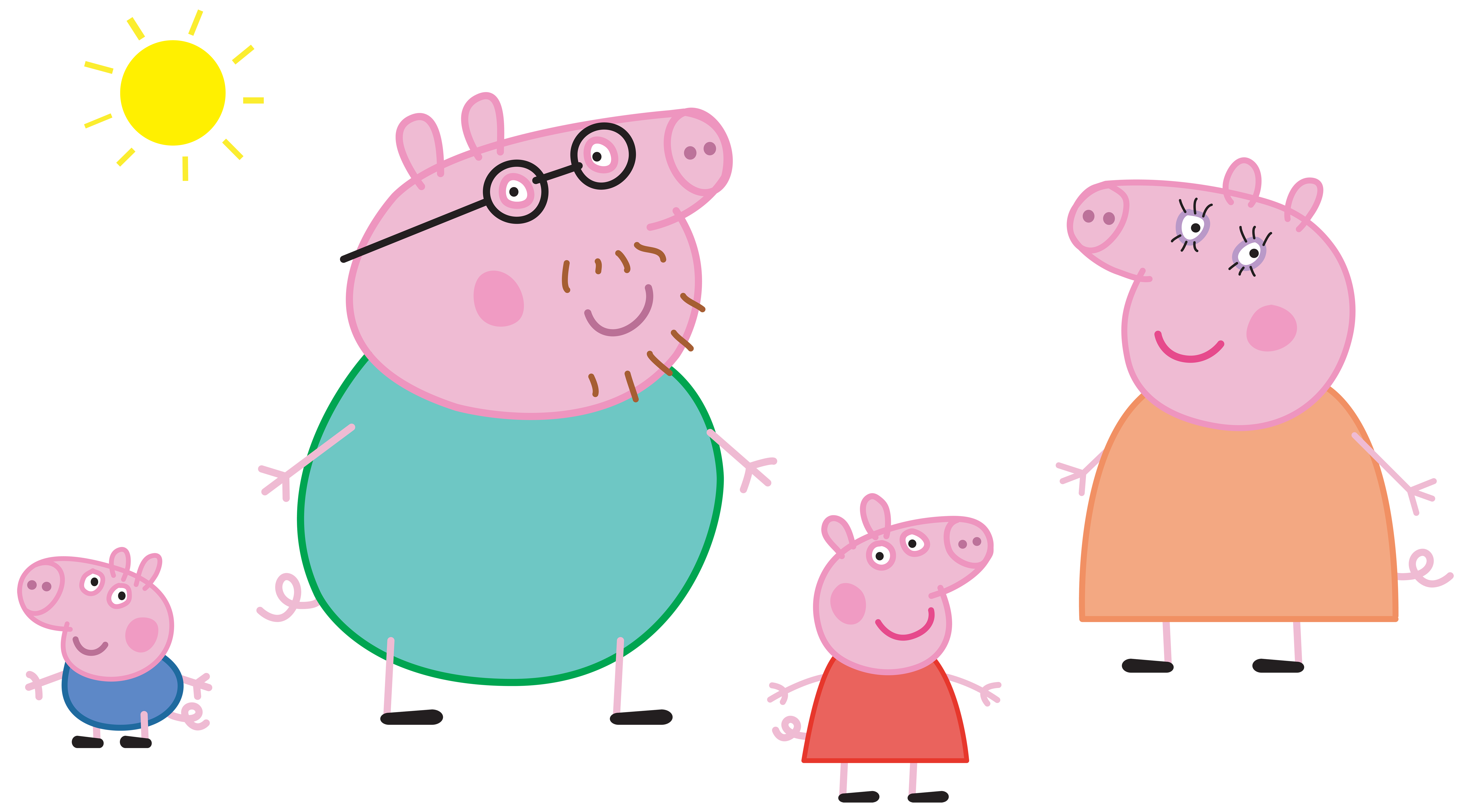 Family Park Brand Domestic Illustration Pig Peppa Clipart