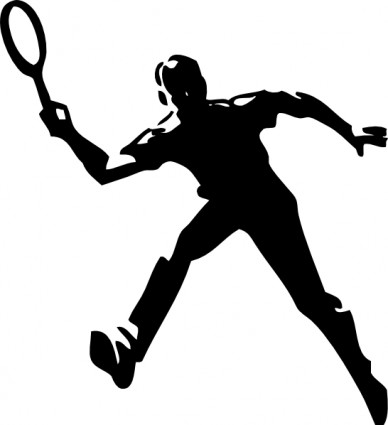 Tennis Player Vector In Open Office Drawing Clipart