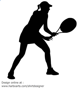 Tennis Silhouette Vector Download Png Clipart