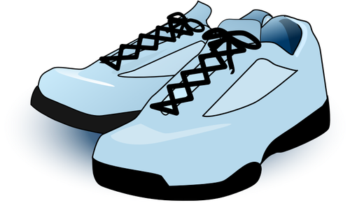 Blue Tennis Shoes Clipart