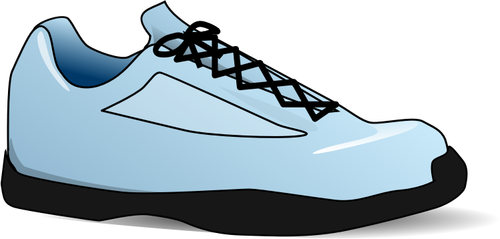 Blue Tennis Shoe Clipart