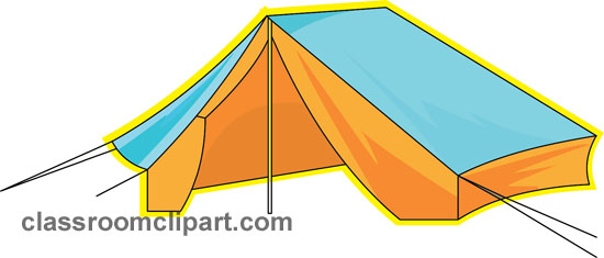 Pup Tent Black And White Kid Clipart