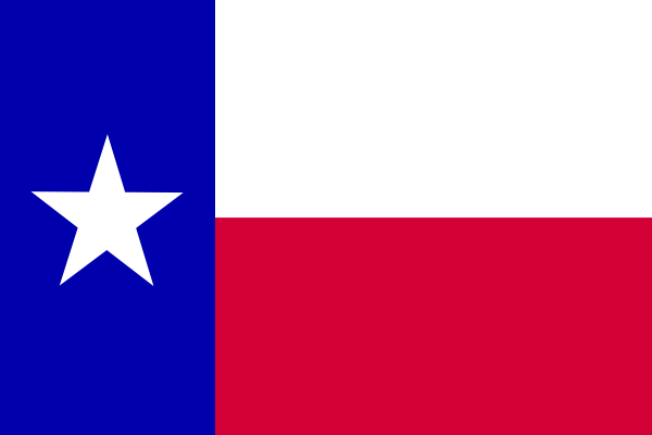 Flag Of The State Of Texas Vector Clipart