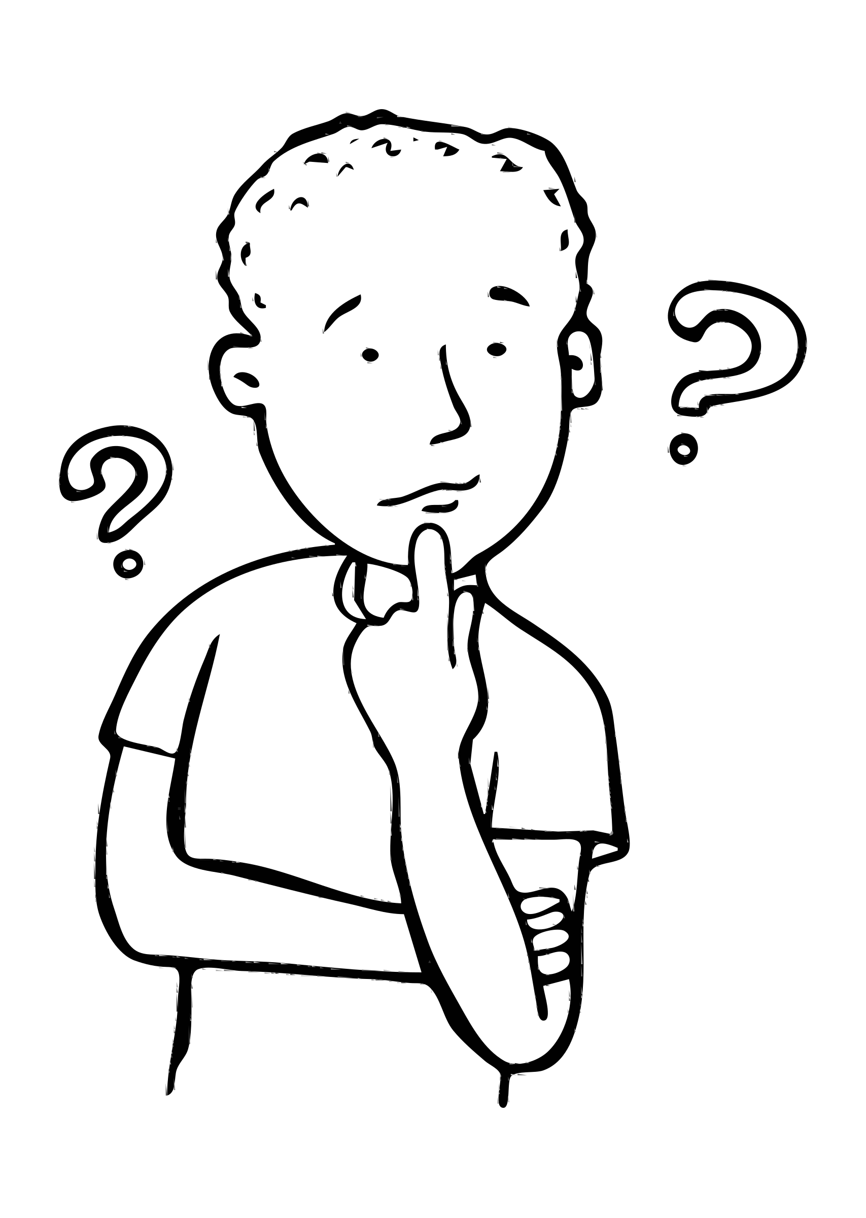Clipart Boy Thinking Of Question Png Images Clipart