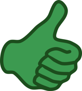 Green Thumbs Up At Vector Free Download Png Clipart