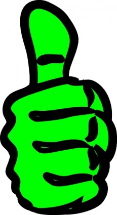 Thumbs Up Vector In Open Office Drawing Clipart