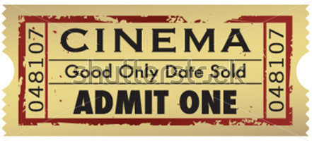Vintage Grunge Movie Ticket Stock Vector Me Clipart
