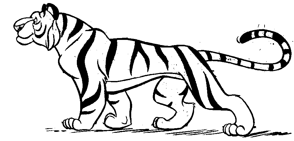 Cute Tiger Black And White And Others Clipart