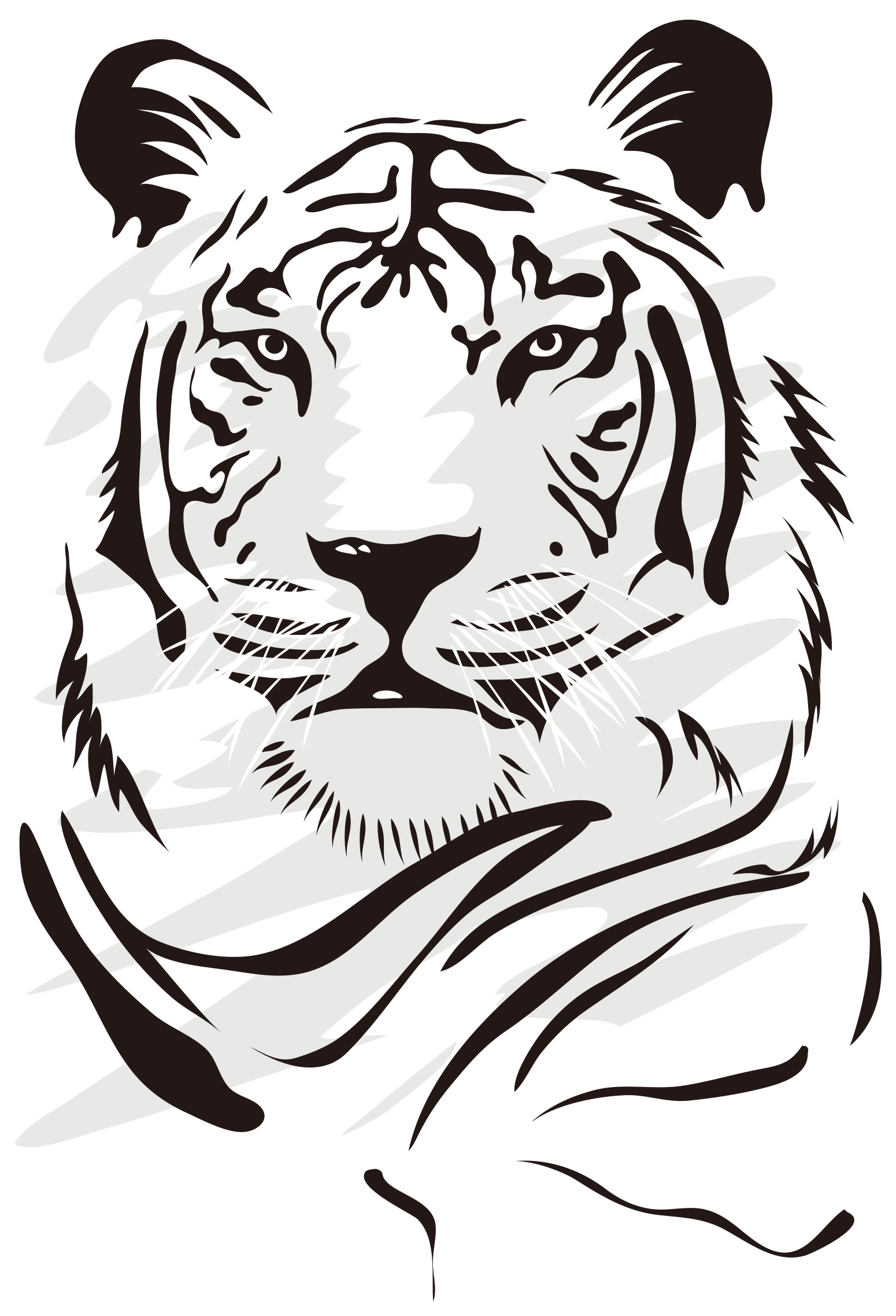 Tiger Euclidean Domineering Vector PNG File HD Clipart
