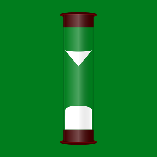 Chronometer On Green Background Clipart
