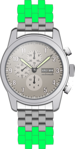 Wristwatch With Chronometer Clipart