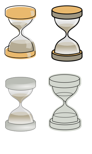 Sand Glasses Selection Clipart
