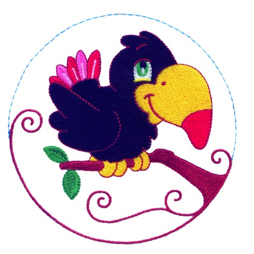 Animals Embroidery Design Cartoon Toucan From Annthegran Clipart