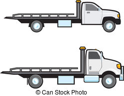 Tow Truck Car Pulling Flatbed Download Png Clipart