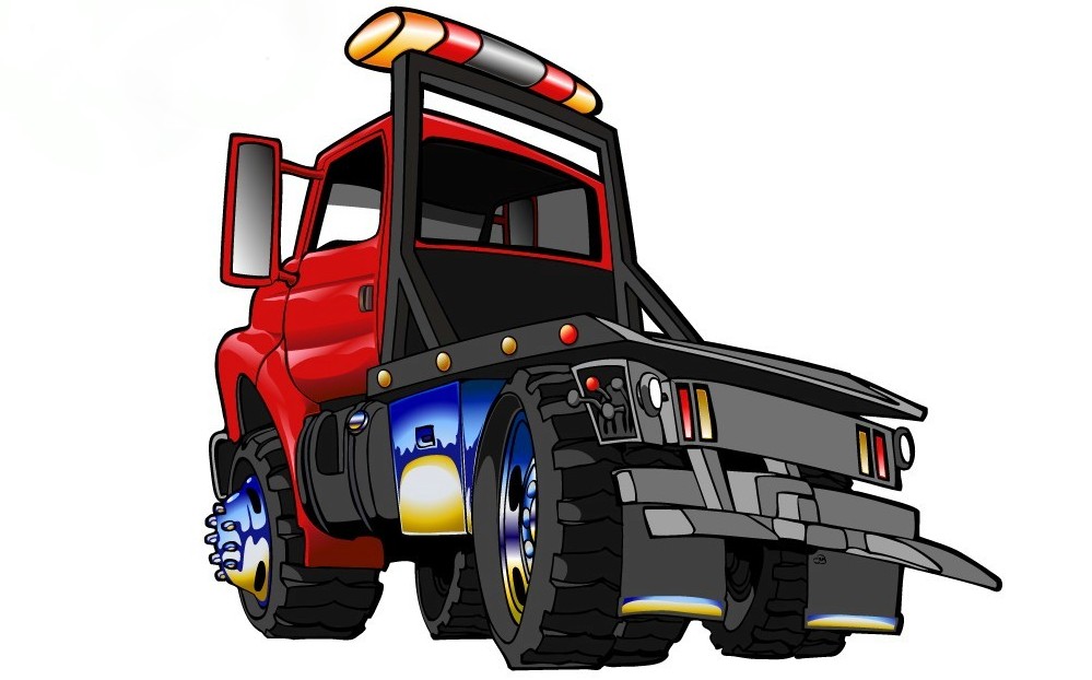 Tow Truck And Others Art Inspiration Clipart