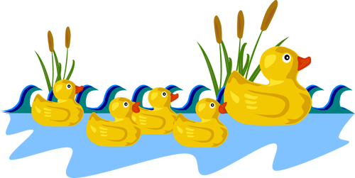 Rubber Duck Family Clipart