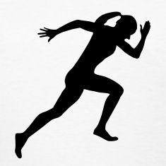 Female Silhouettes Track And Field On Clipart
