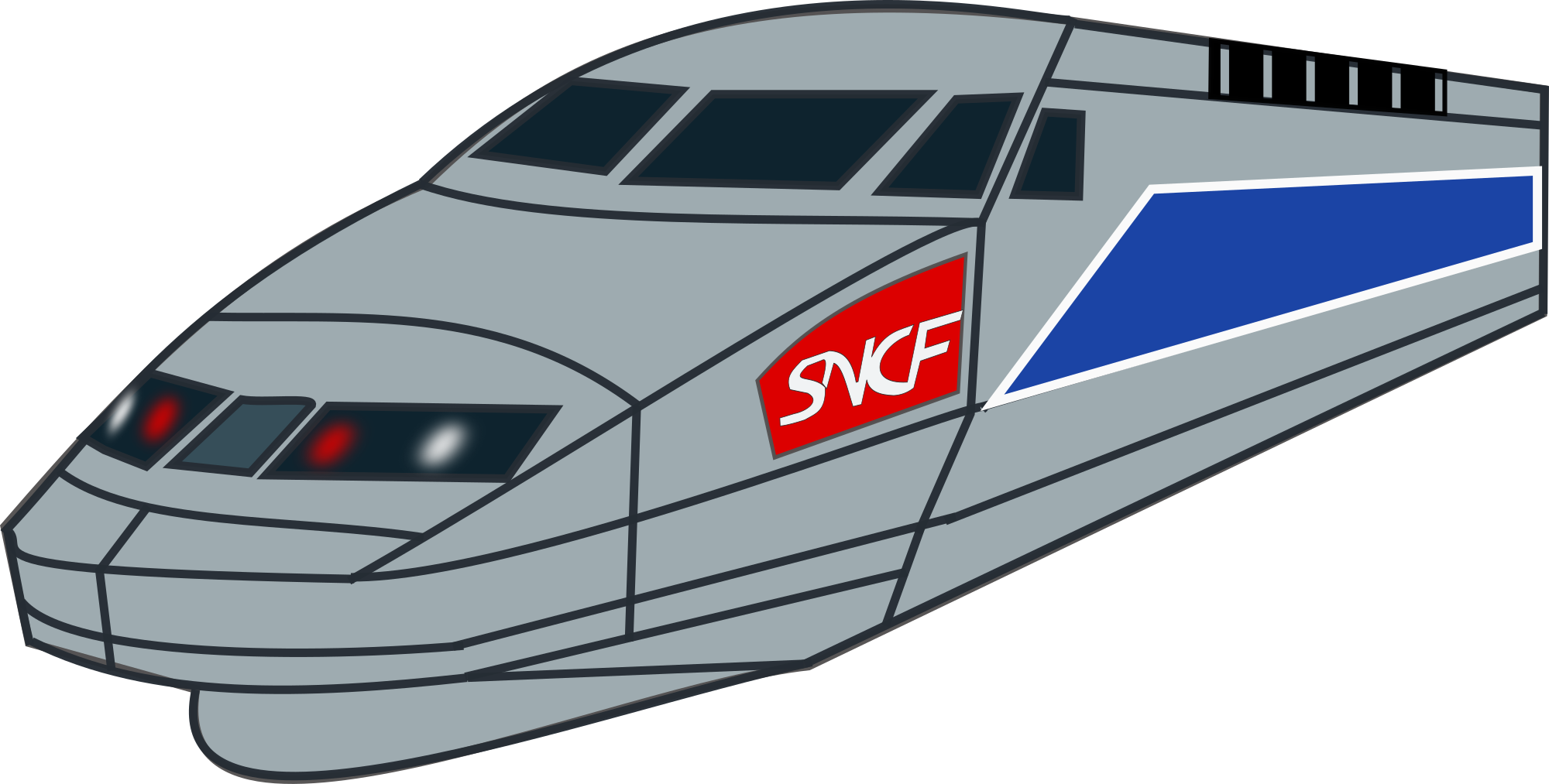 Free Bullet Train And Vector Image Clipart