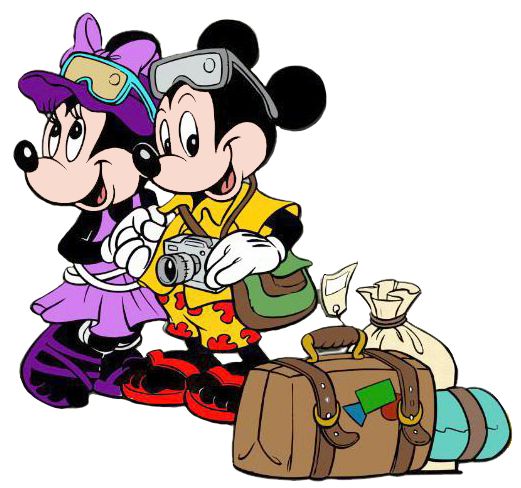 Mickey And Minnie Travel Disney Travel Clipart