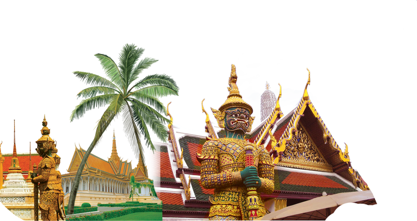 Tourist Attractions Asia Creatives Southeast Thailand Temple Clipart