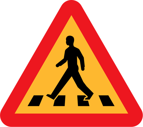 Pedestrian Crossing Sign Clipart