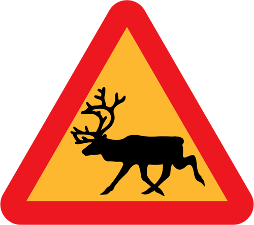 Wild Animal Traffic Sign Clipart
