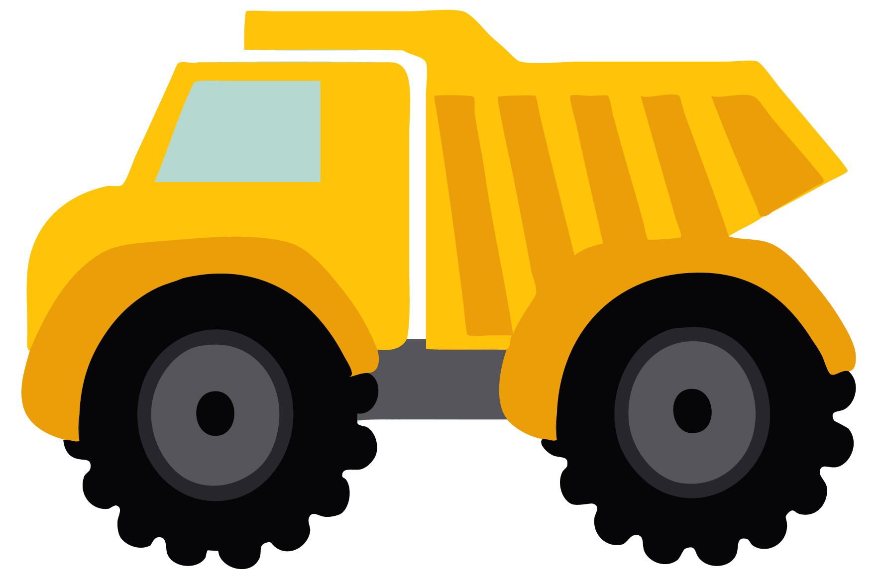 Dump Truck Black And White Free Download Clipart