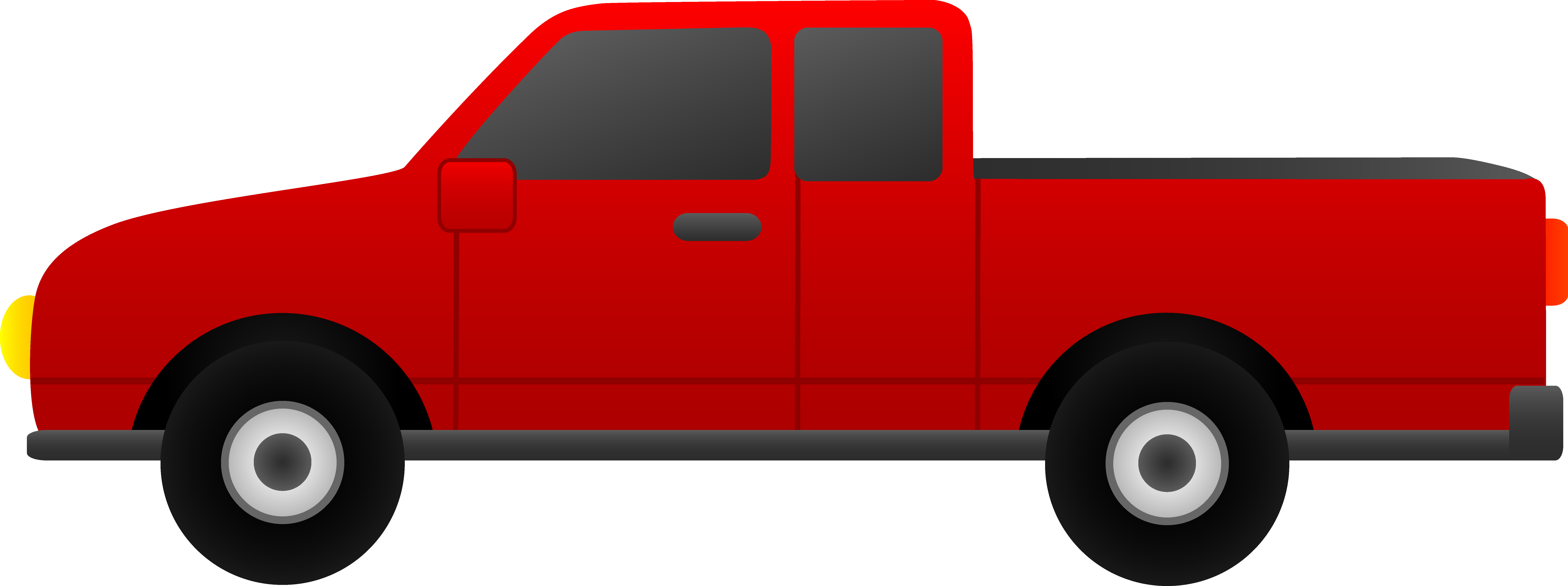 Pickup Truck Black And White Png Image Clipart