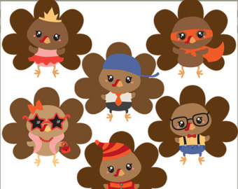 Thanksgiving Funny Turkeys Personal And Limited Clipart