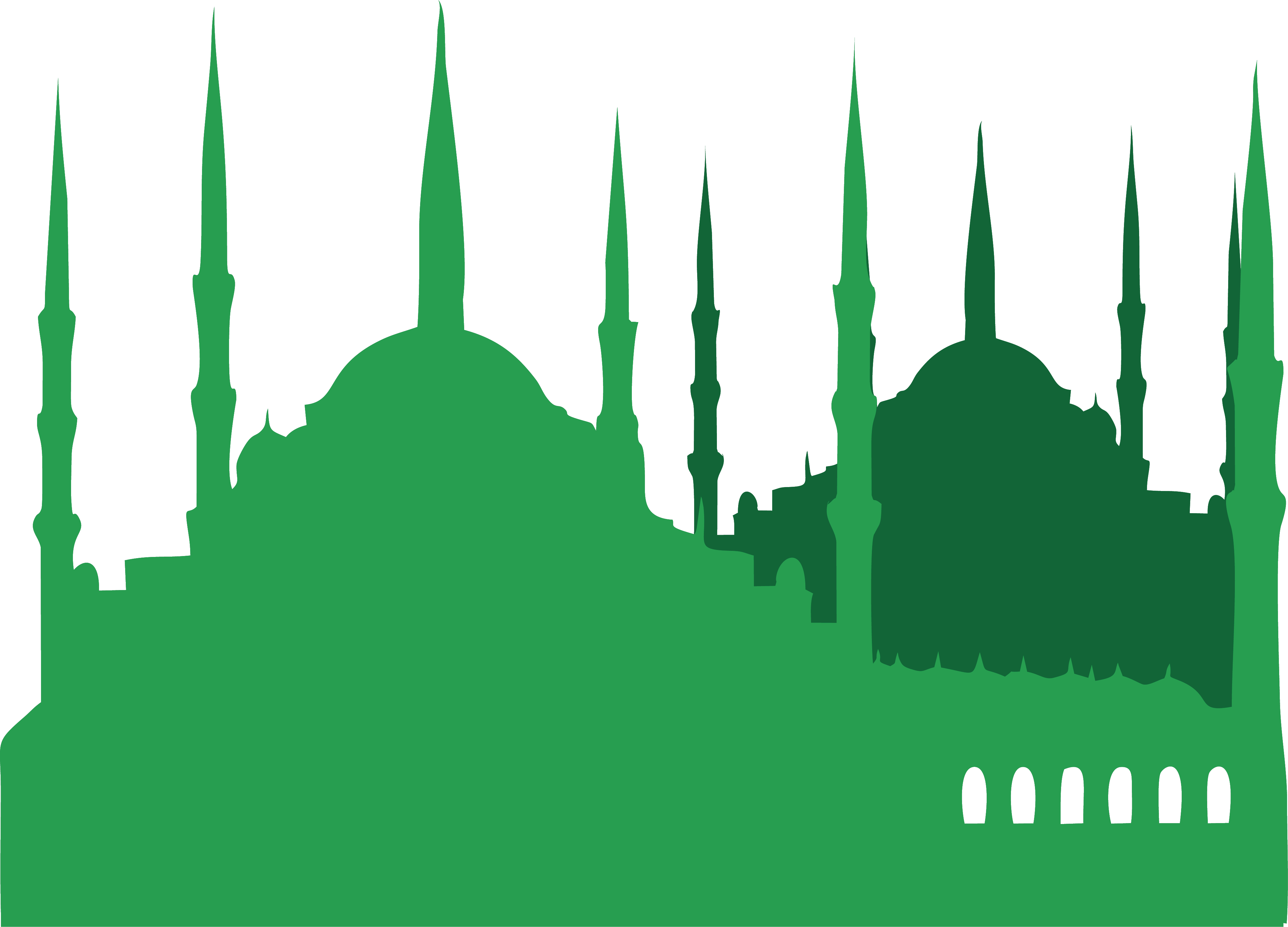 Turkey Mosque Illustration Islamic Green Church Islam Clipart