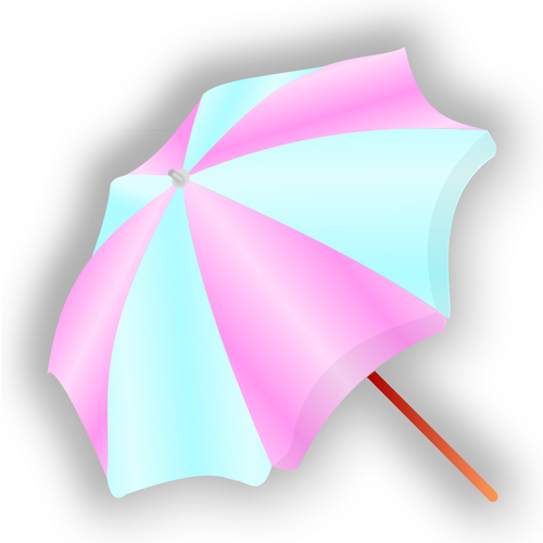 Pink And Blue Sunshade Clipart