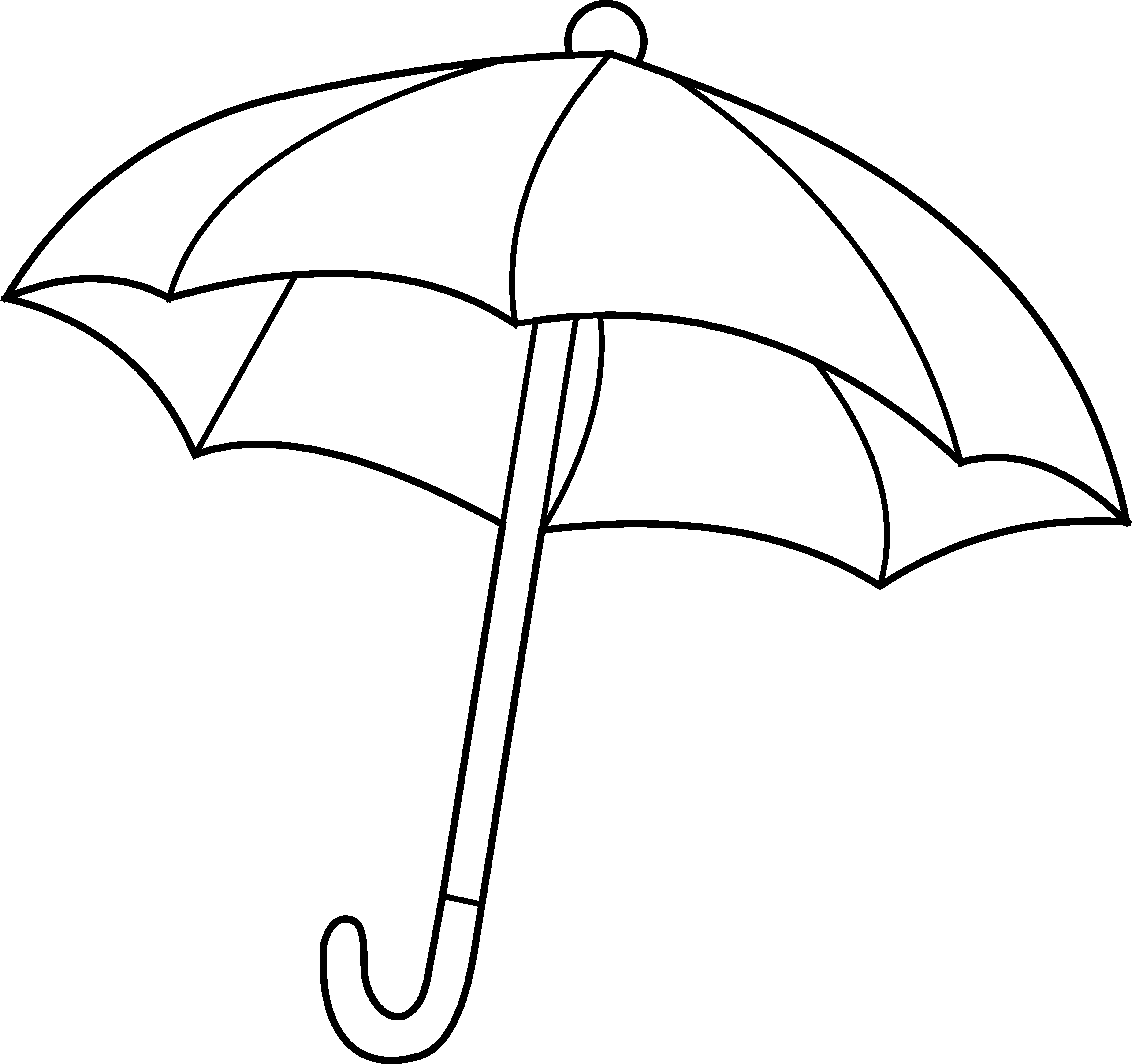 Umbrella Coloring Page Png Images Clipart